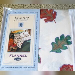 Full size flannel sheet set NEW IN PACKAGE